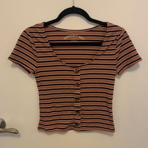 areopostale seriously soft stripped t-shirt